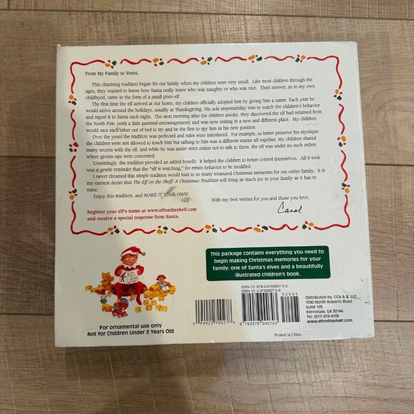 ELF ON THE SHELF EMPTY BOX AND BOOK SECOND EDITION 2007 - Picture 7 of 8